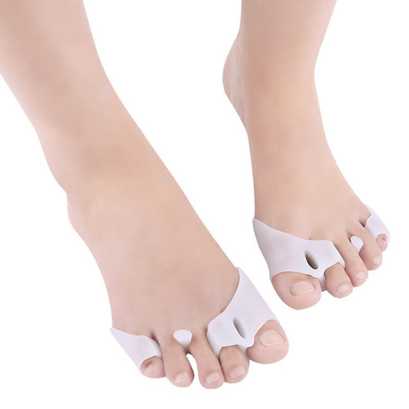1 par silikone fod finger tå separator fodpleje værktøj knyst skinne glattejern corrector hallux valgus massager beskyttelsesfødder