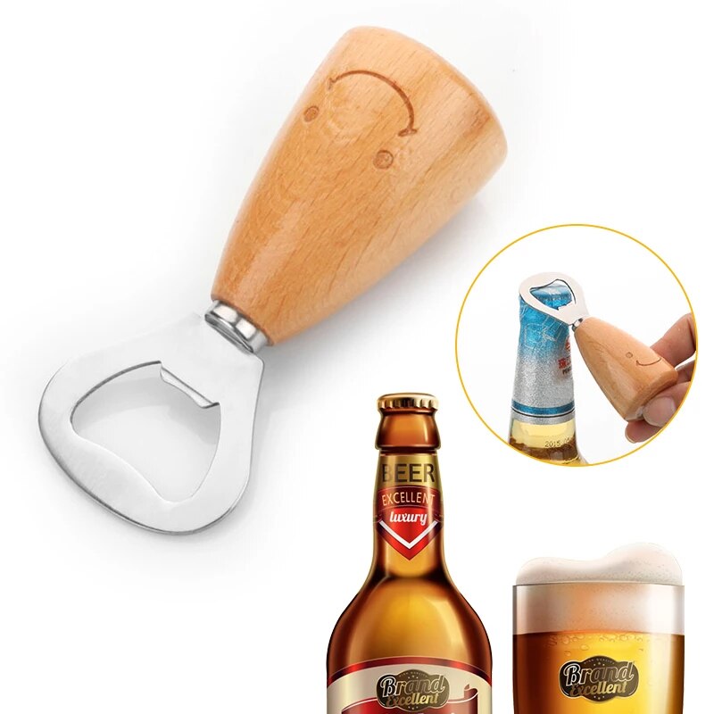 Konco Magnetic Automatic Beer Bottle Opener Stainless Steel Magnet Jar Opener Kitchen Bar Accessoris Wine Can Openers: C