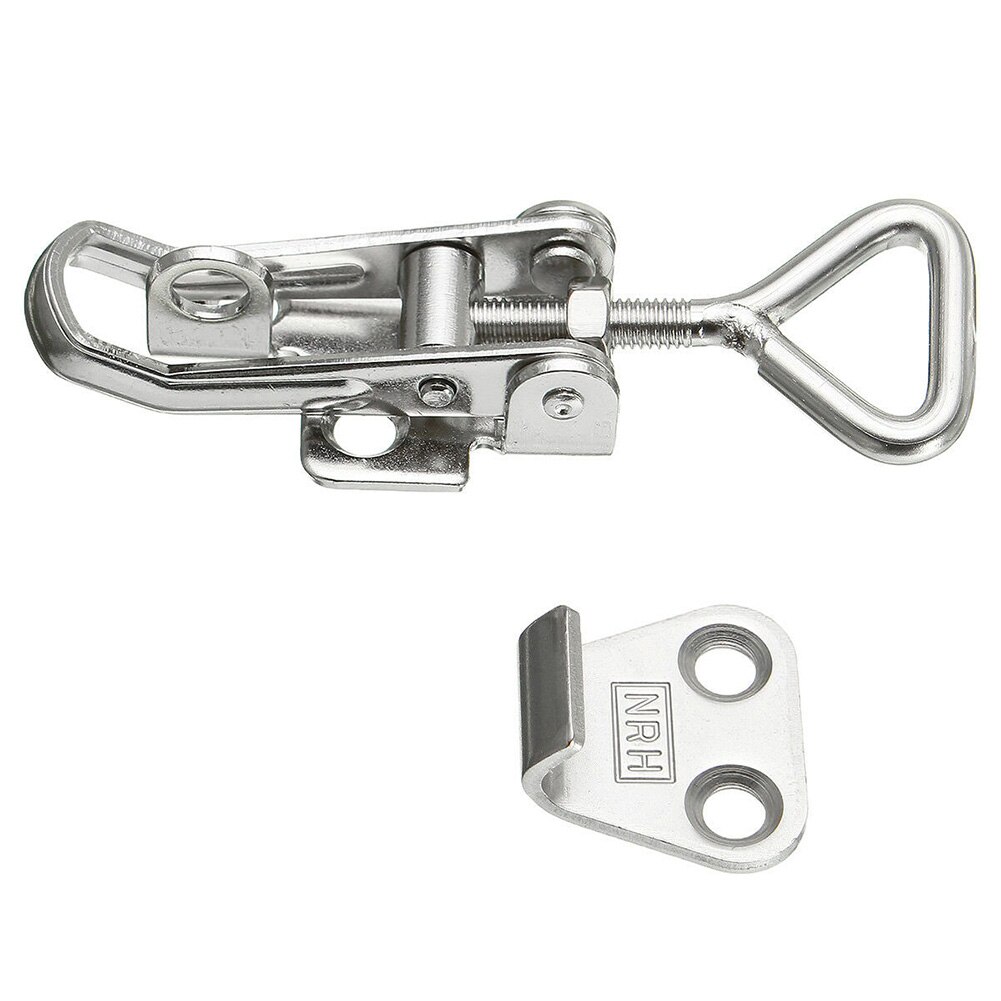 Adjustable Metalworking Catch Hasp Chest Toggle Lock Trunk Latch Stainless Steel Spring Loaded Equipment Box Machinery Clamp