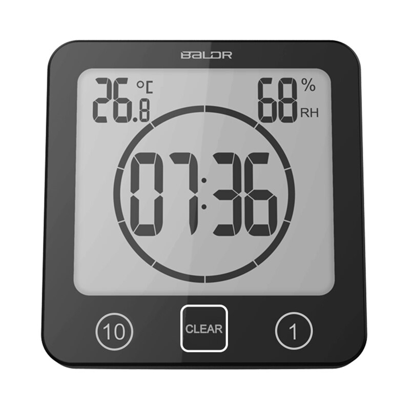 Comprar Reloj digital para baño Medidor de temperatura y humedad