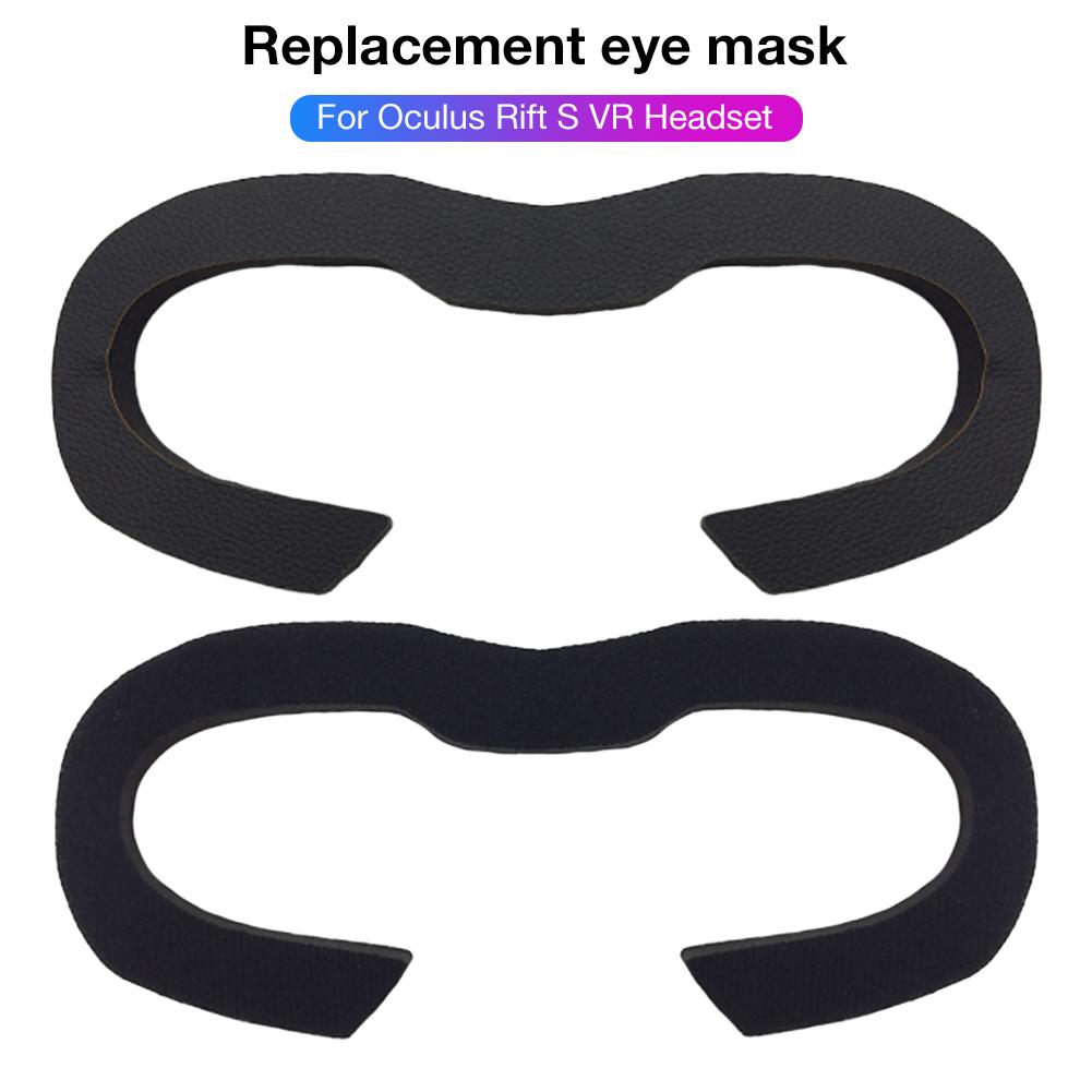 Vervanging Oogmasker Foam Pad Comfortabele Lederen Spons Transpiratie Oogmasker voor Oculus Rift S VR Headset: Default Title