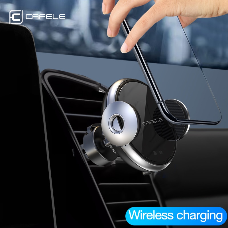 Cafele 10W Wireless Car Charger Voor Telefoon in Auto Draadloze Oplader Intelligente Infrarood Snelle Draadloze Opladen Auto Telefoon Oplader