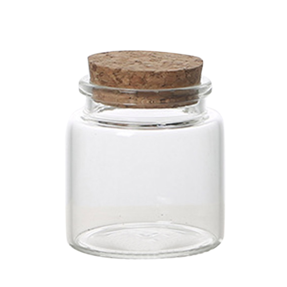 3 stk. 50/60/90/100/120/150ml gennemsigtige korkpropper glasflasker, hætteglas