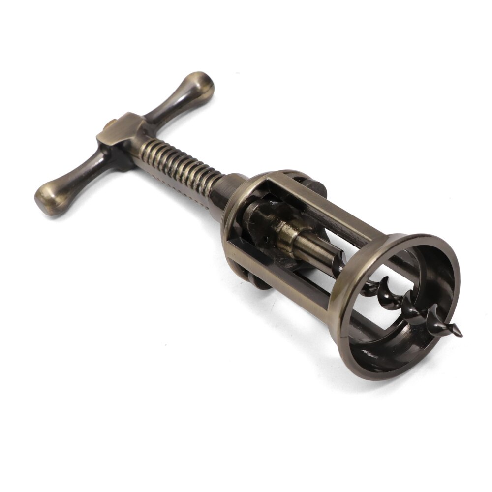 Klassieke Retro Zinklegering Wijn Flesopener Antiek Brons Corkscrew Cork Puller Remover Champagne Opener Kan Schroef Bar Gereedschap