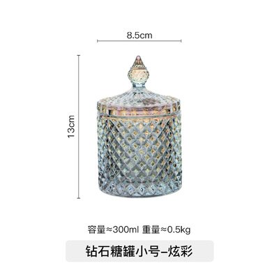 European style glass containers For home glass jars and lids candy jar honey jar candle jars with lid storage tank Glass: K3