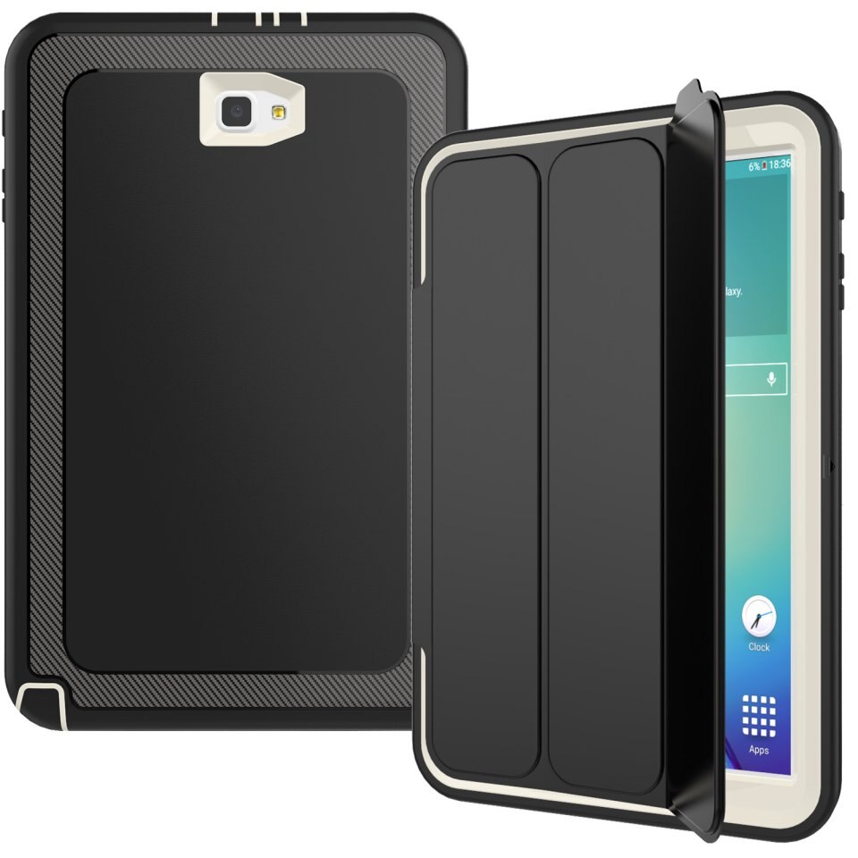 Magnético inteligente para automóbil dormir despierto funda para Samsung Galaxy Tab un A6 10,1 T580 T585 T585N SM-T580 SM-T585 SM-T580N cubierta: Gris