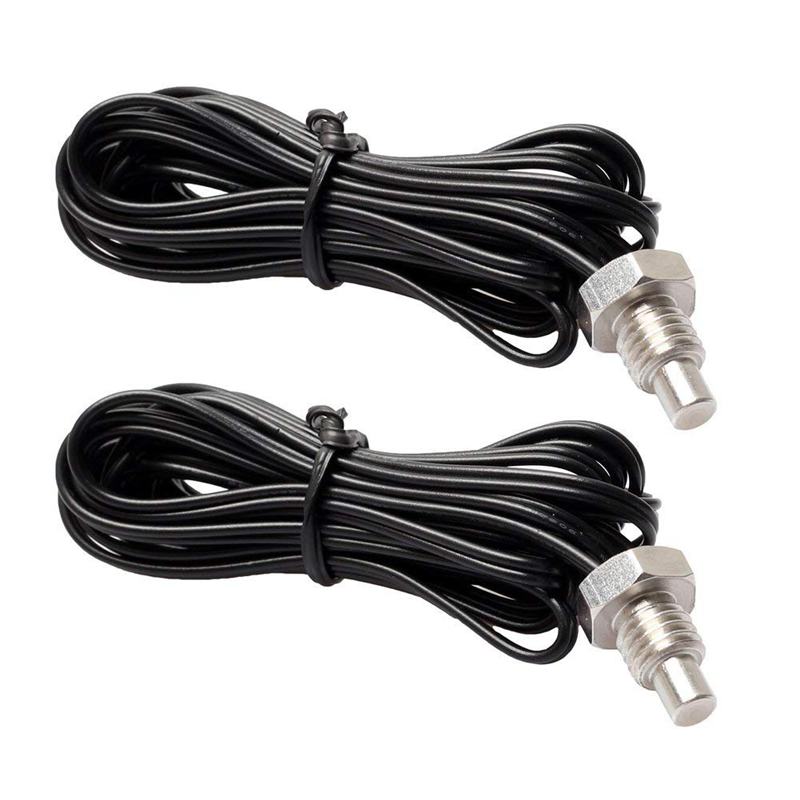 2 Pcs Ntc 10K M8 Thermistor Temperatuursensor Met Draad Sonde Kabel Installatie