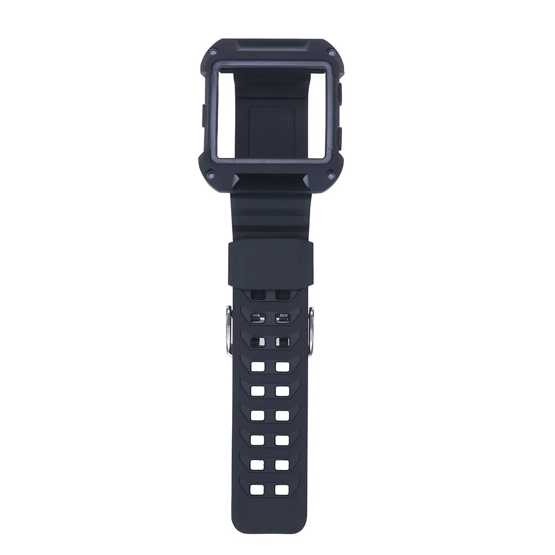 Uhrenarmband aus Gummi mit Faltschließe 22mm schwarz - - günstig kaufen Uhrenarmband aus Gummi mit Faltschließe 22mm schwarz - - günstig kaufen