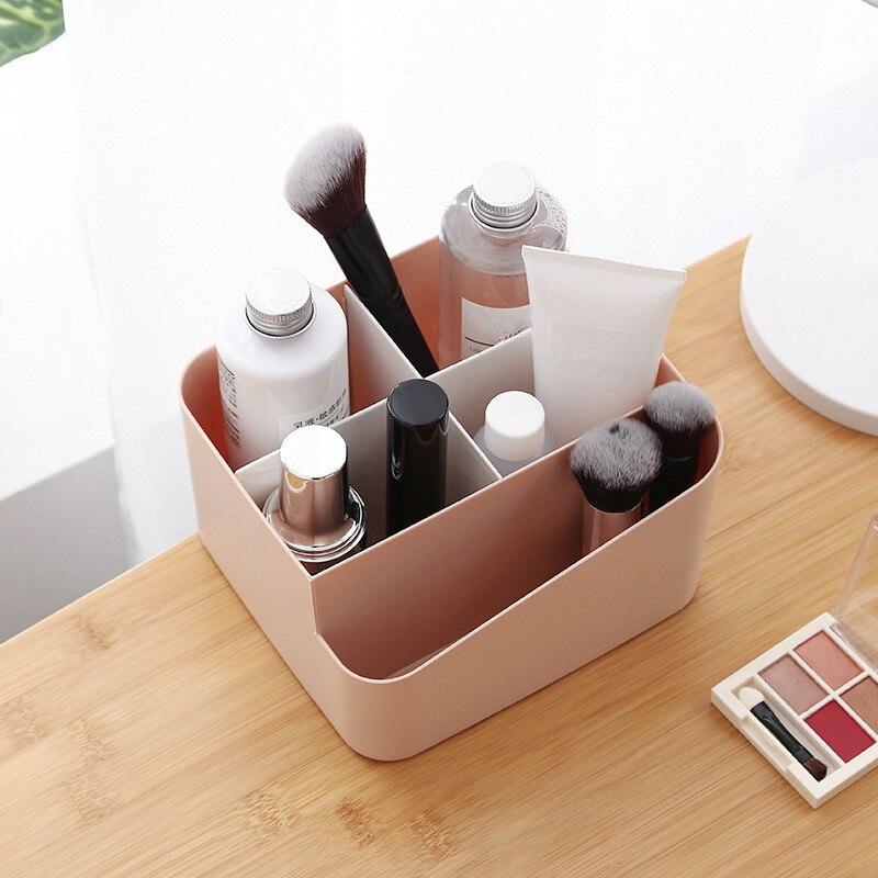 Multifunction Tissue Box Home Desktop Cosmetics Storage Case Remote Control Holder