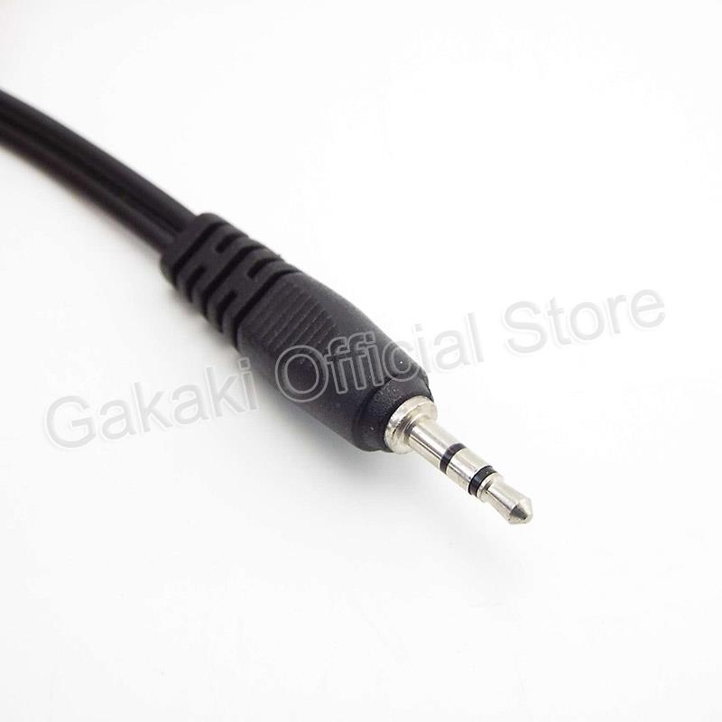 1M/1.5M/3M/5M 2.5mm Male Plug Jack to Dual RCA Connector Audio Splitter to 2 RCA Audio Cables