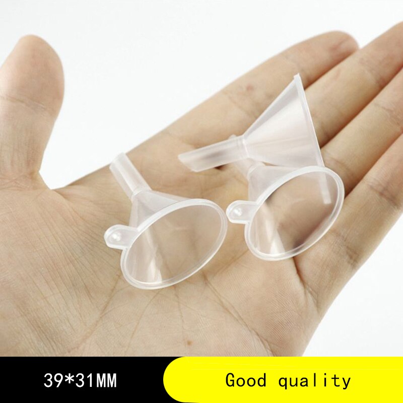 20PCS Mini Plastic Funnel Small Mouth Liquid Oil Funnels 39x31mm Laboratory Supplies Tools School Experimental Supplies
