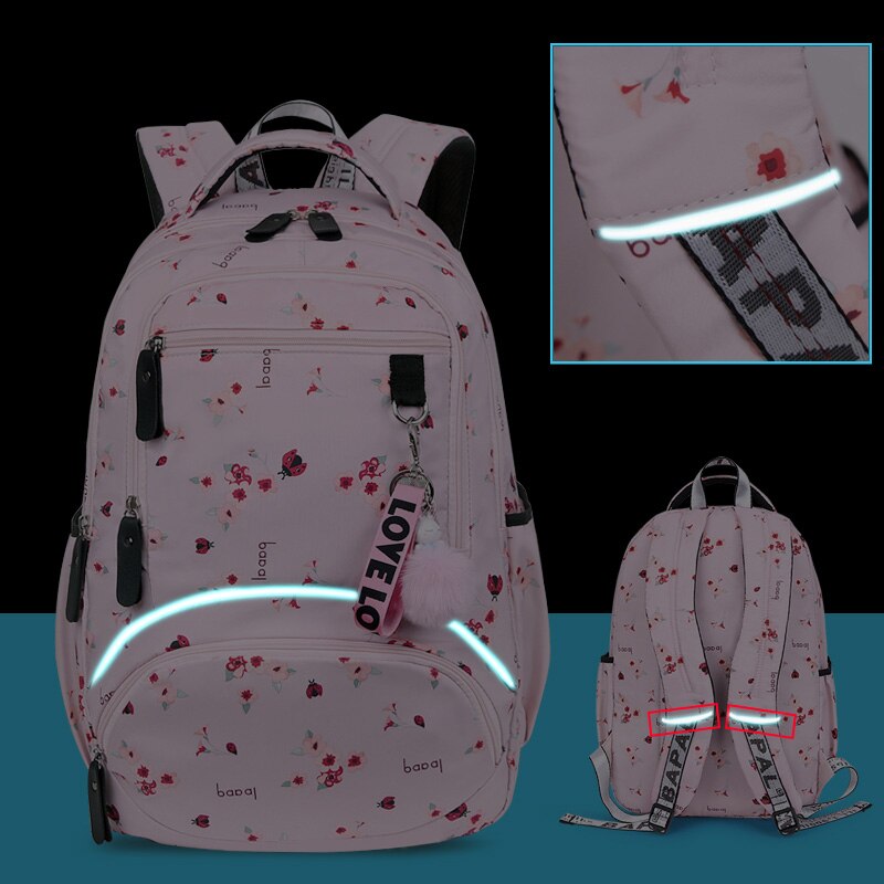 Large Schoolbag Cute Student School Backpack Printed Waterproof Bagpack Primary School Book Bags For Teenage Girls