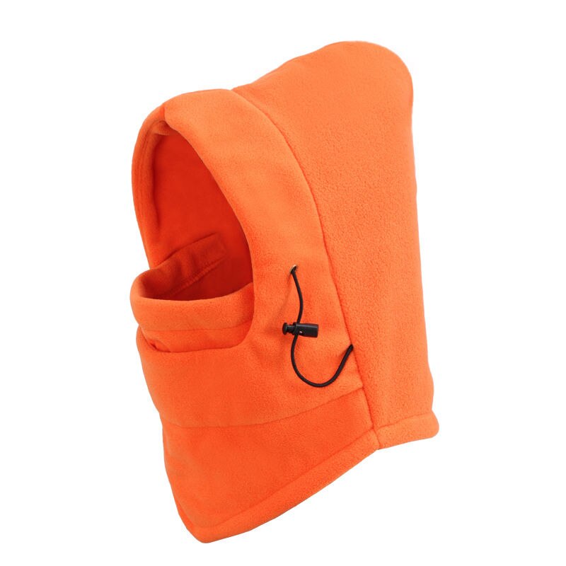 Invierno Polar térmico abrigado pasamontañas Snood deportes al aire libre senderismo ciclismo motocicleta bufanda para esquí gorro, máscara de cara completa Caps calentador de cuello: Orange