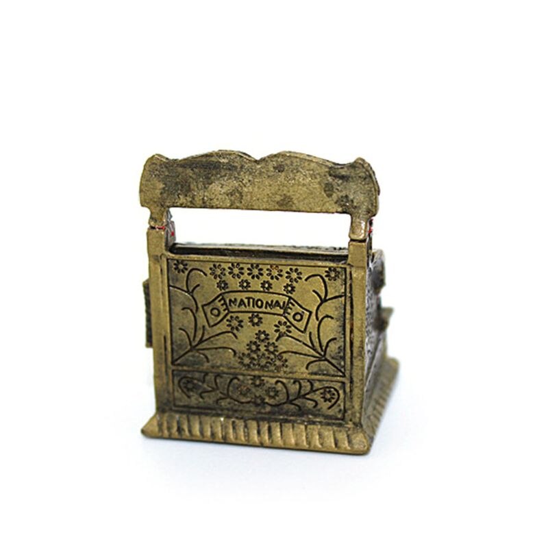 1:12 Bilancia Registratore di cassa del Metallo dell'annata Modello FAI DA TE in Miniatura Casa Delle Bambole Complementi Arredo Casa Simulazione Mobili Giocattolo
