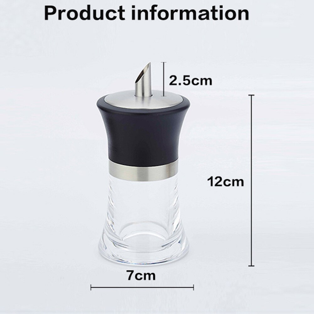 304 Stainless Steel Pouring Sugar Bottle Condiment Bottle Acrylic Condiment Pot Kitchen Supplies