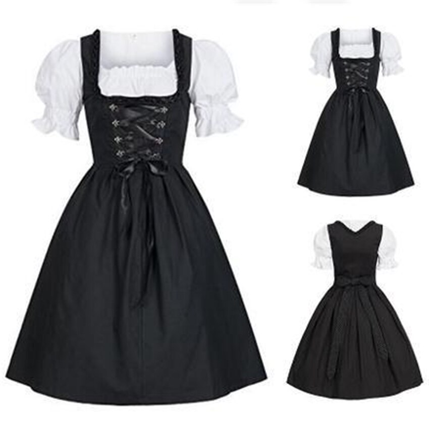 Middelalderlig kjole halloween kostumer til kvinder slim-fit sløjfe renæssance scene voksen cosplay tøj middelalder kjoler s -5xl