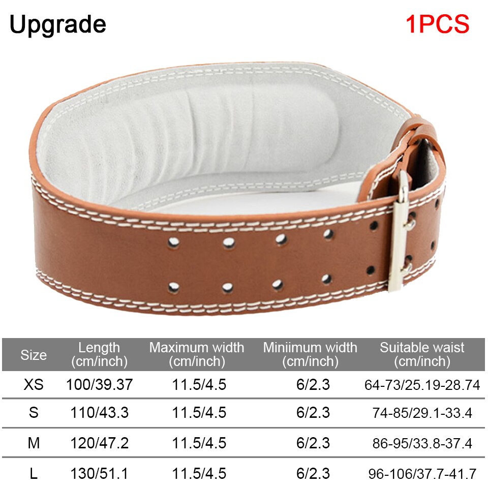 KoKossi Weightlifting Belt Gym Waist Belt Powerlifting Training Waist Protector Lumbar Protection Belt Barbell Fitness Gym Belt: A-Upgrade Brown / L