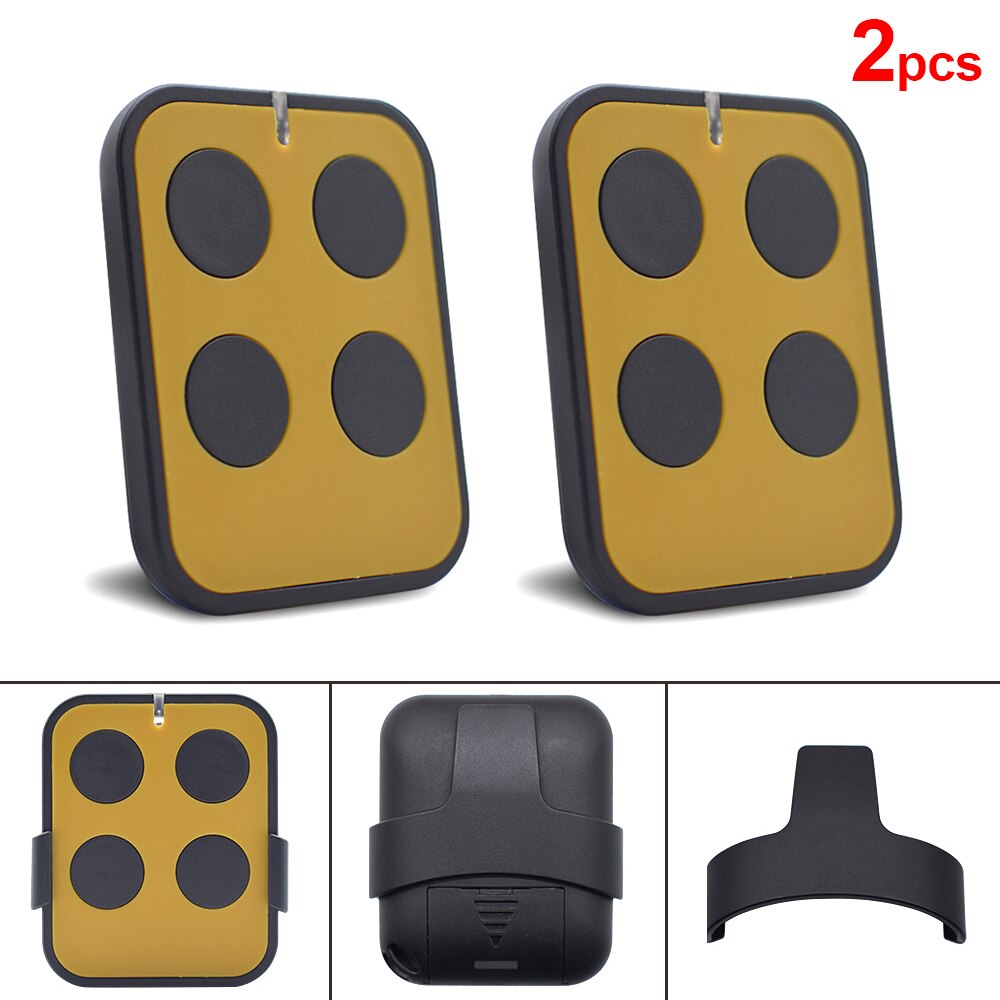 Rolling Code Remote Control Duplicator 287-868MHz Garage Door Opener 4 in 1 Transmitter Gate Keychain Newest Scimagic-Multi: 2pcs Yellow