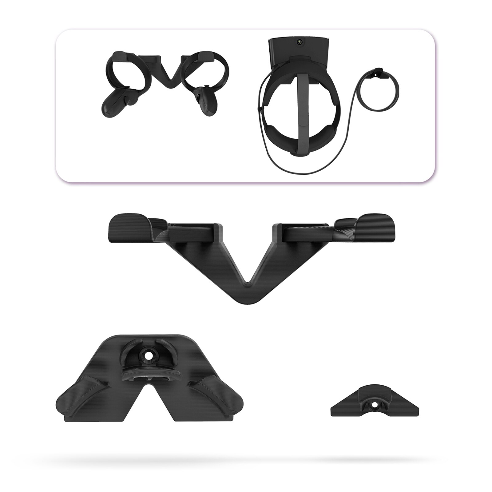 VR Controller Wall Mount for Oculus Rift S Headset VR Glasses Touch Controller Hook Stand Bracket Support Holder Accessories