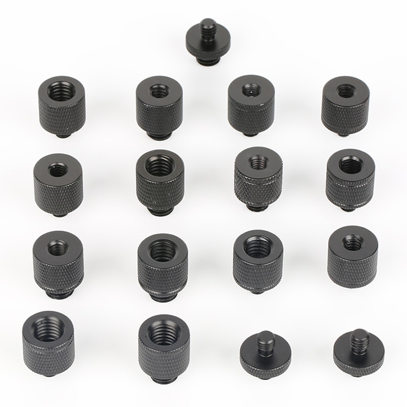 38 typ 1/4 3/8 M8 M6 męnarty na gwint żeńnarty śruba robić mocowania konwerter adapter statyw, lampa pierścieniowa, Selfie Stick, prowadnica, projektor