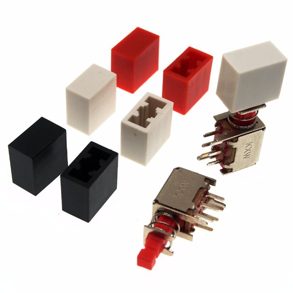 A08 Tactile Drukknop Cap, Tact Micro Switch Knop Cap Voor 3.4Mm * 3.4Mm Schakelaar, momentary Tact Cap (Geen Schakelaar)