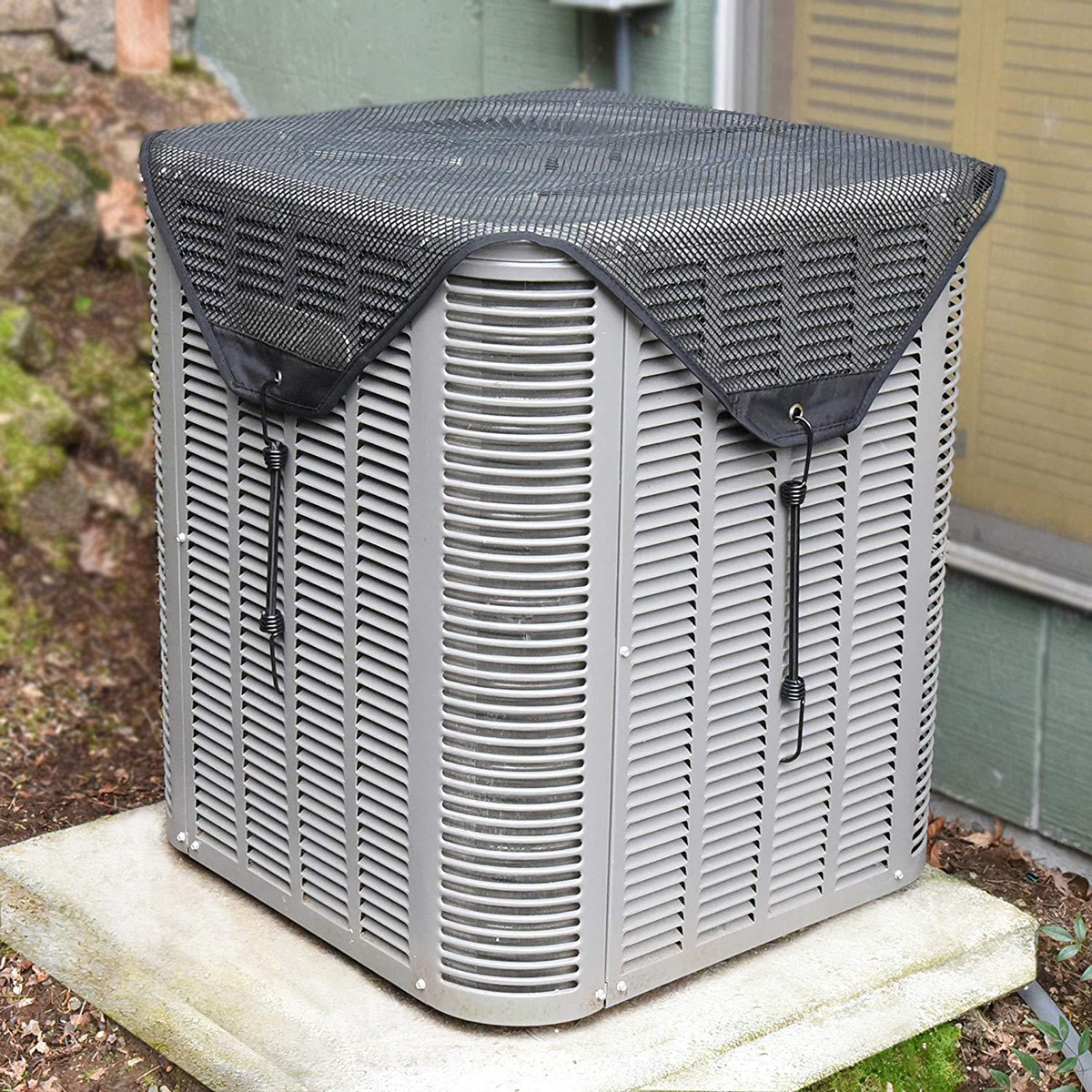 Air Conditioner Cover Universal Air Conditioner Mesh Cover Air Conditioner Covers Bungee Hook For Central Units