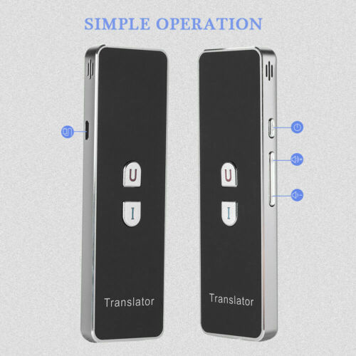 2-Way Portable Smart Voice Translator Instant 40Language Bluetooth Real-timeTranslation Learning Travel Business Text translator