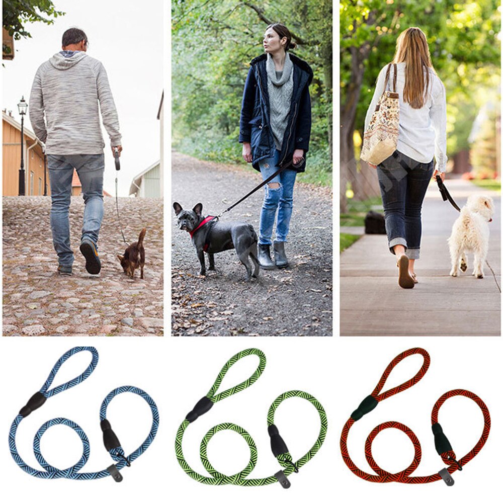 1.2m Durable Dog Leash Golden Retriever Medium Large Dog Collar Leashes Reflective Lead Rope For Labrador Husky Rottweiler