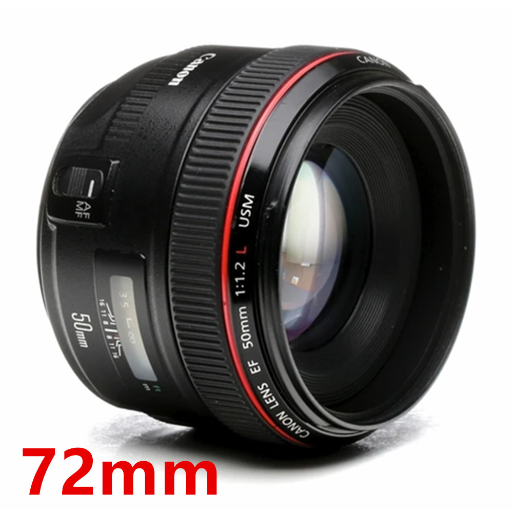 Lens Cap Cover for Yongnuo Canon Nikon Sony 50 mm Fixed Focal Length 50mm Lenses: Dark Khaki