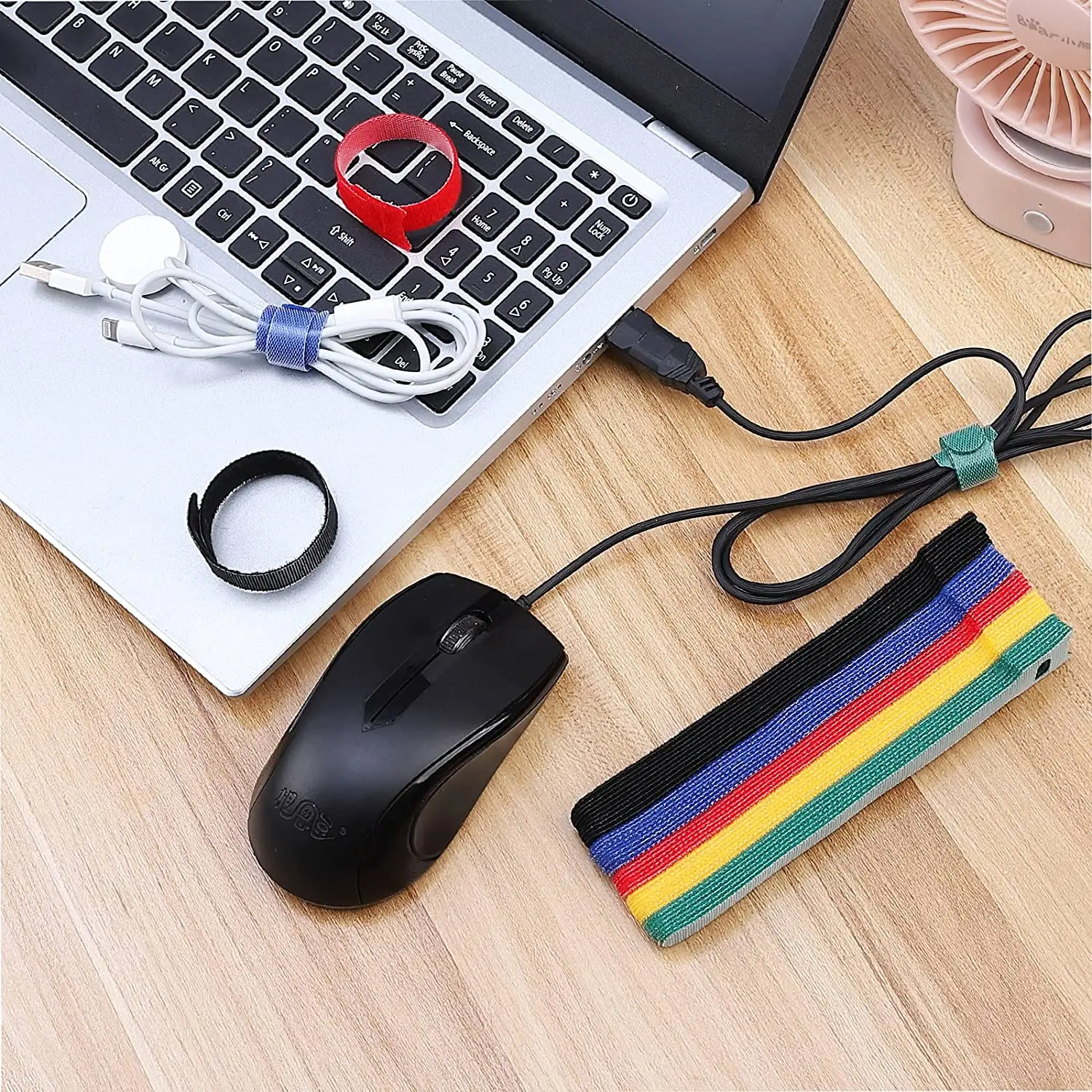 20 Stuks 15/20 Cm Herbruikbare Nylon T-Vormige Klittenband CableTie Zelfklevende Kabelbinder Fastener Tape voor Kabel Management Tape