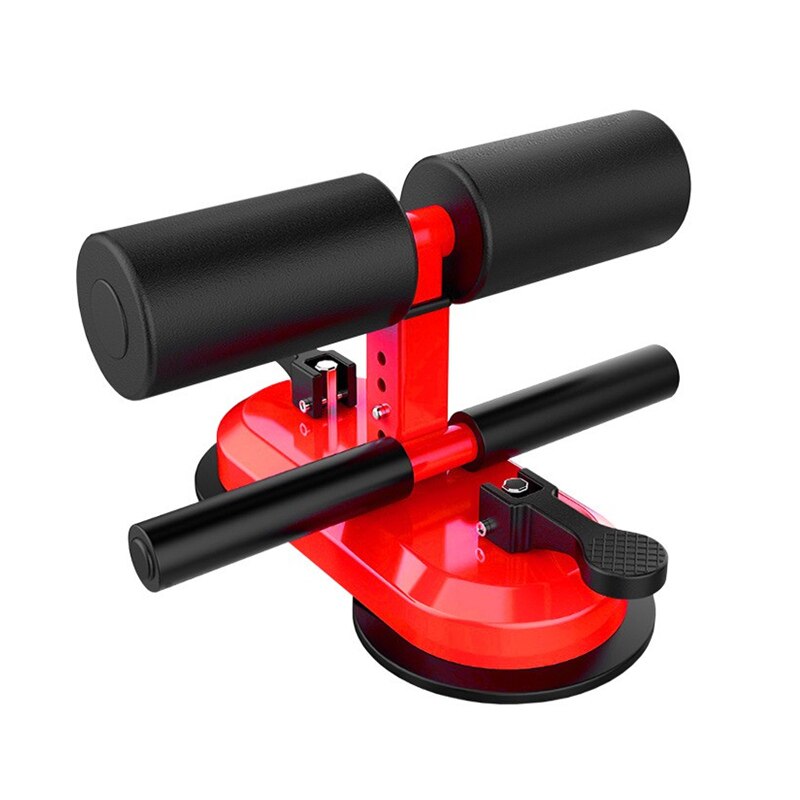Portable Adjustable Abdominal Exercise Door Sit Up Bar Assister Muscle Exercise Body Slimming Sit Up Bar: red