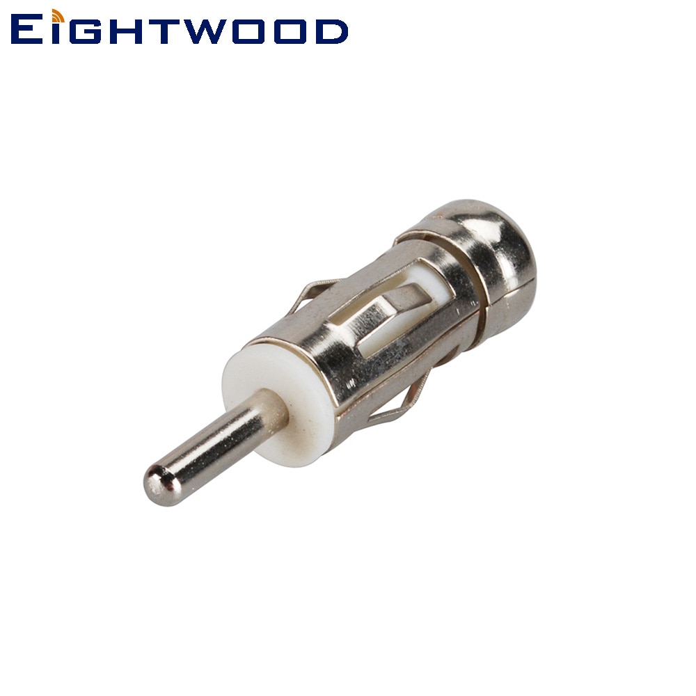 Eightwood 10 pcs estéreo de rádio do carro lotus elise iso jack para din 41585 plug adaptador substituição antena para blaupunkt am/fm tuner