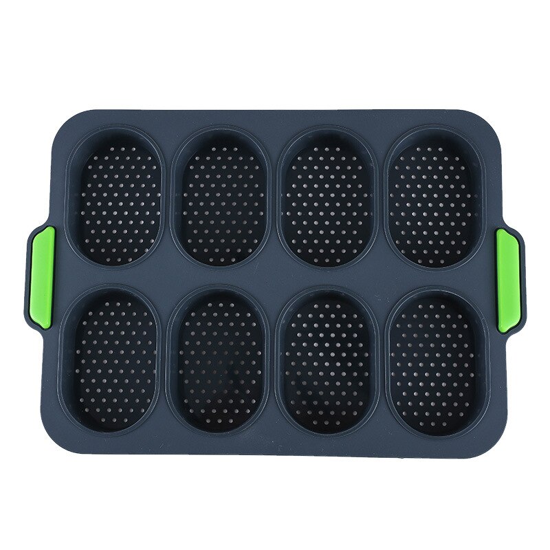Silicone French Bread Baking Mold Set Bread Wave Baking Tray Practical Cake Baguette Mold Pans 3 Groove Waves Bread Baking Tools: B