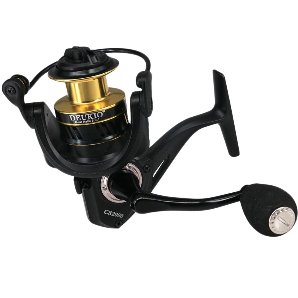 Powerful Fishing Spinning Reel Smooth Saltwater/Freshwater Reel for inshore fishing and for Bass Catfish and Northern Pike