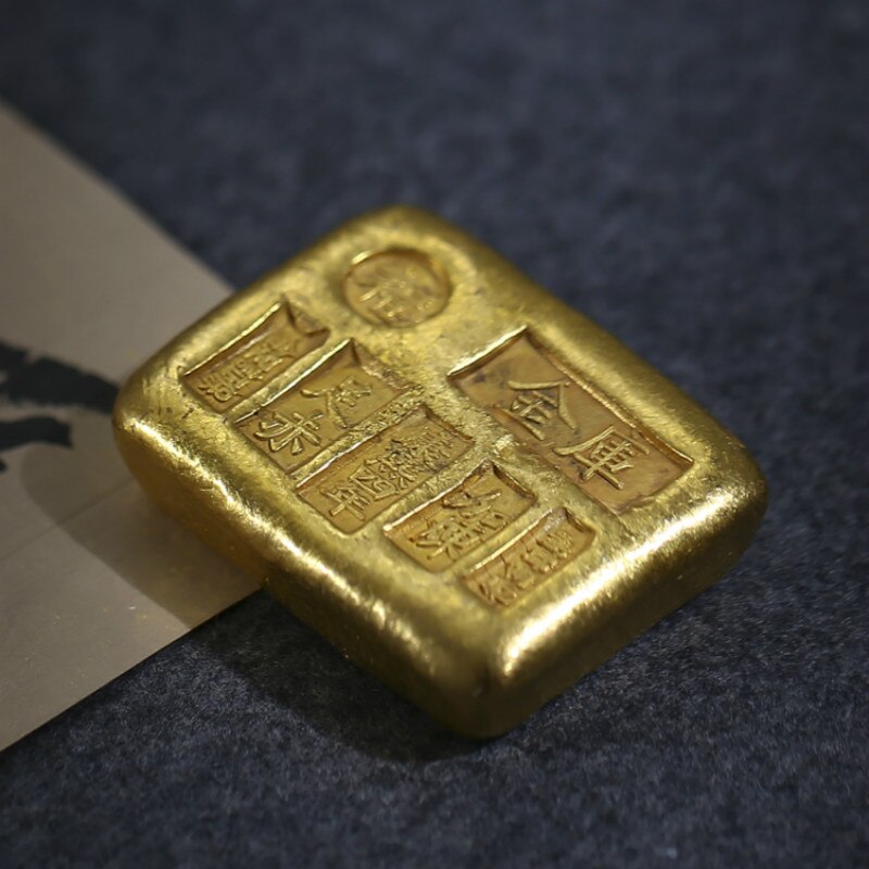 Messing Metalen Koper Ornament Paperweights Chinese Schrijven Calligraphie Schilderen Paperweights Studenten Papier Drukken Paperweights