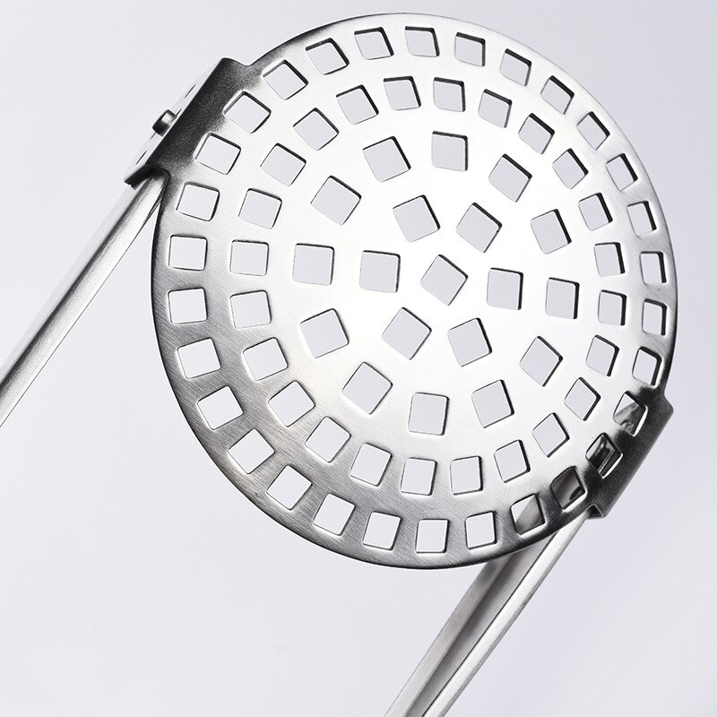 Potato Masher With Broad Mashing Plate Stainless Steel Pusher Smooth Mashed Potatoes Fruit Vegetable Tools Press Crusher