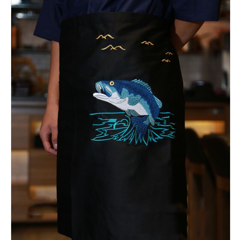 japan Cuisine Waiters broderie Aprons Chef Apron sushi Restaurant Food Service Accersories aprons