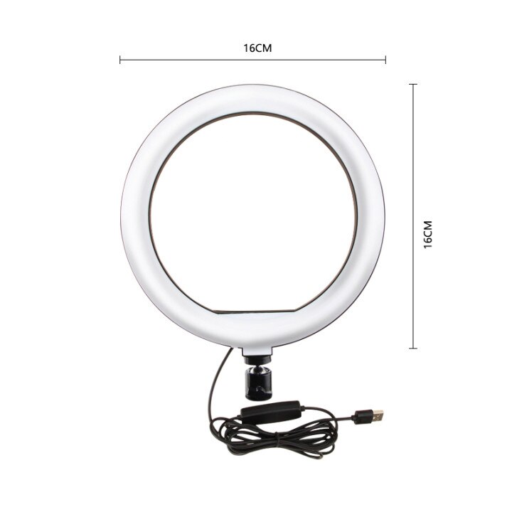 Selfie Ring Lamp Led Ring Light Selfie For Ring Phone Photography Lighting Camera Tripod Kit Photo Equipment Para Air Black: only 16cm lamp