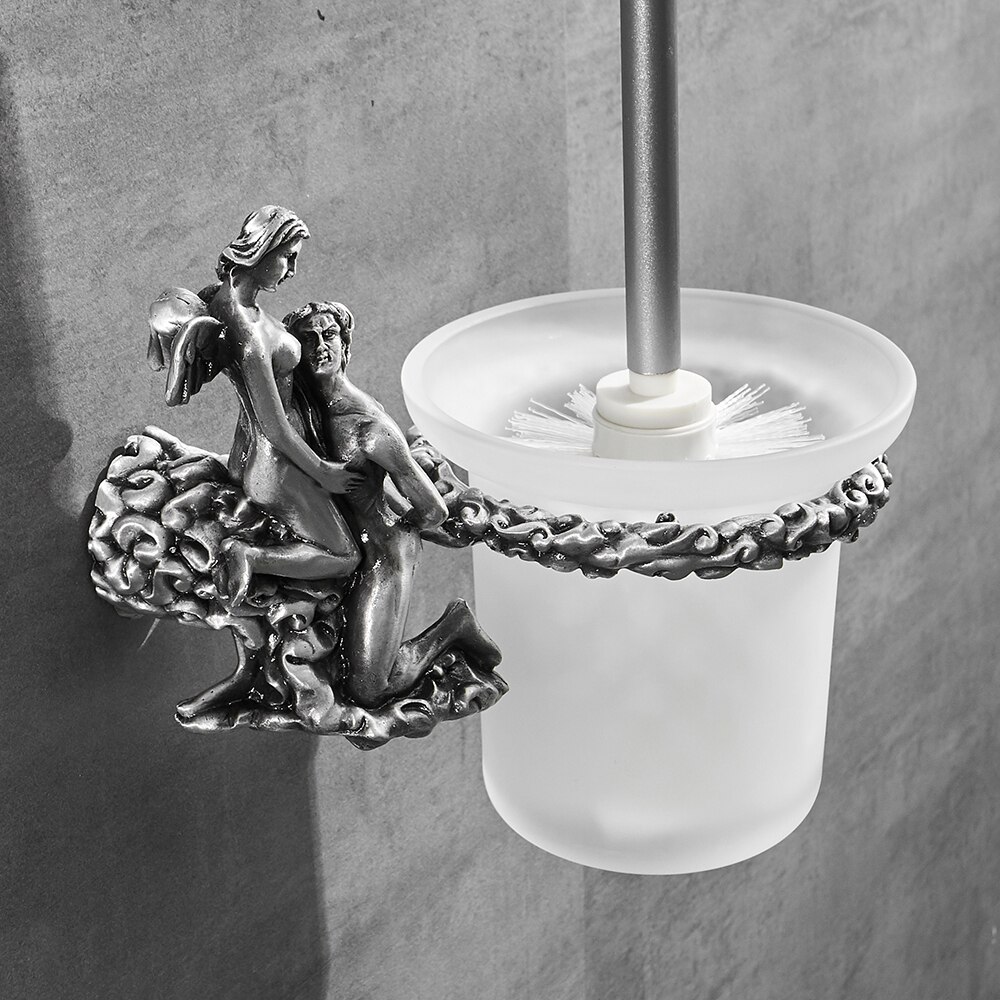 Papirholdere badeværelsestilbehør krom romantisk badebeslag sæt badeværelsesmontering håndklædering toiletbørsteholder mb -0810t