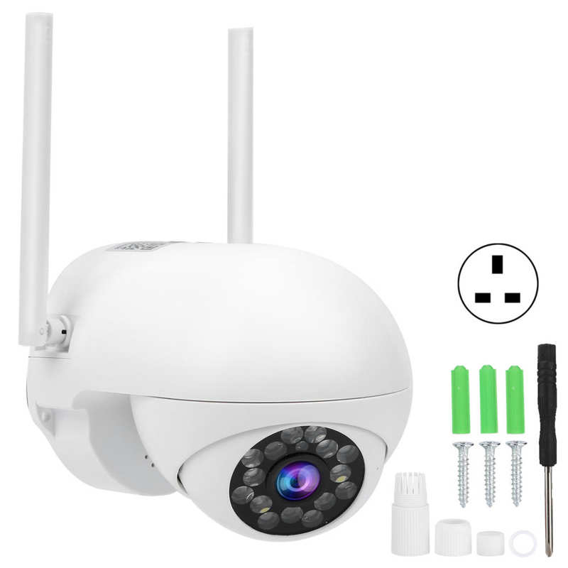 IP66 Camera 1080P WiFi Pan/Tilt Camera Motion Tracking 2 Way Audio Waterproof Full Color Night Home Security 100‑240V: U.S. regulations