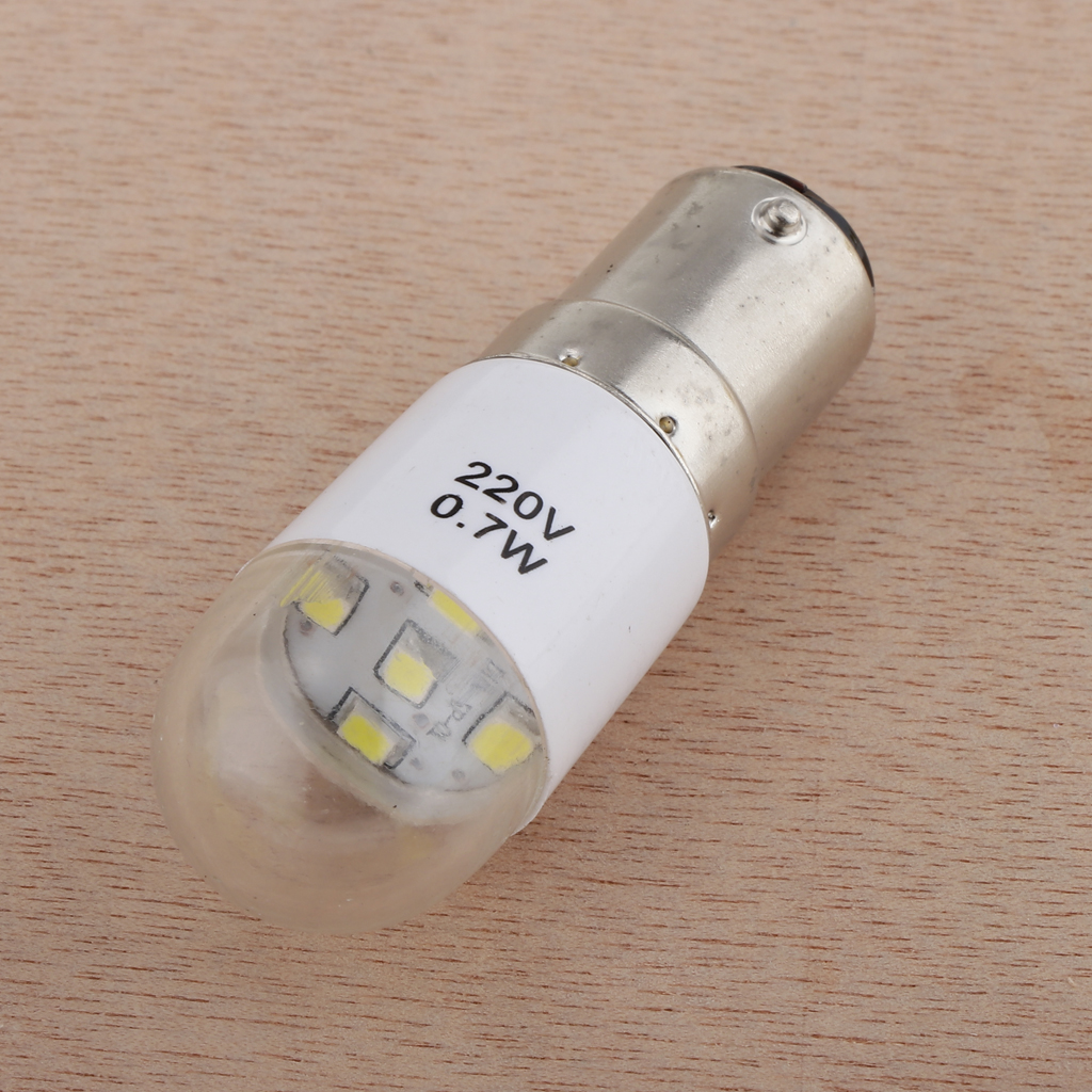 1pc universal 0.7w 220v led lyspære for hjemme symaskin push in
