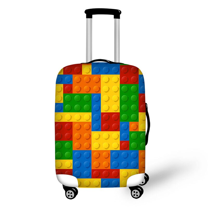 travel malas de space cover waterproof luggage protective dust cover for suitcases 3D face expressions luggage cover