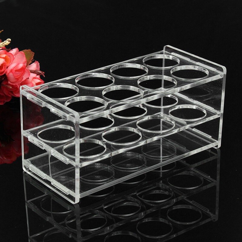 2pcs Plastic Laboratory Test Tube Rack 8 Holes Testing Tubes Holder Storage Stand Shelf Lab School Supplies 145*70*70mm