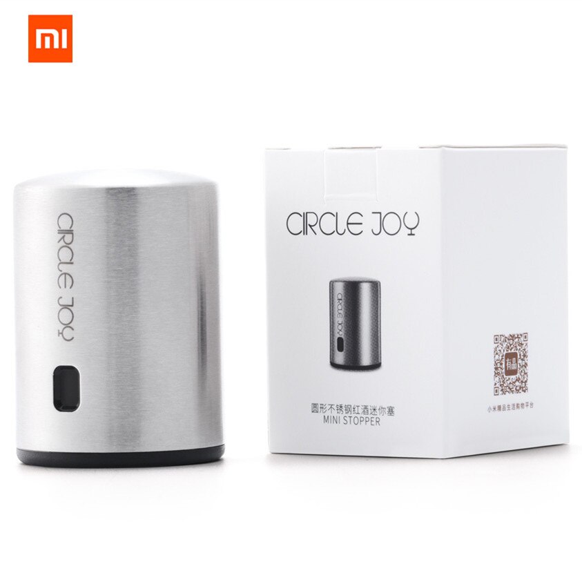 Xiaomi mijia círculo alegria inteligente rolha de vinho elétrico mini plug rolhas de vinho tinto integração de memória vácuo aço inoxidável