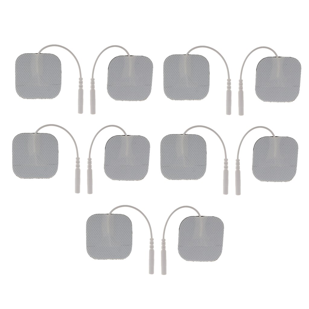 10pcs Electrode Massage Replacement Pads - Digital Therapy Massager Patches White Replacement Electrode Pads