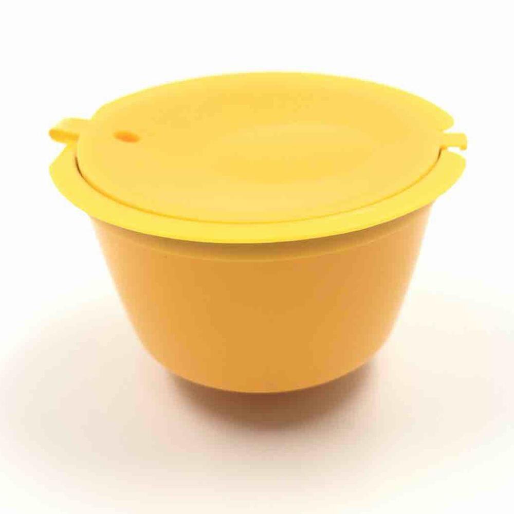 8 Colors Refillable Dolce Gusto Reusable Capsules Coffee Capsules Refill Coffee Fliter Compatible Nescafe Dolce Gusto Capsules: 2Light Yellow