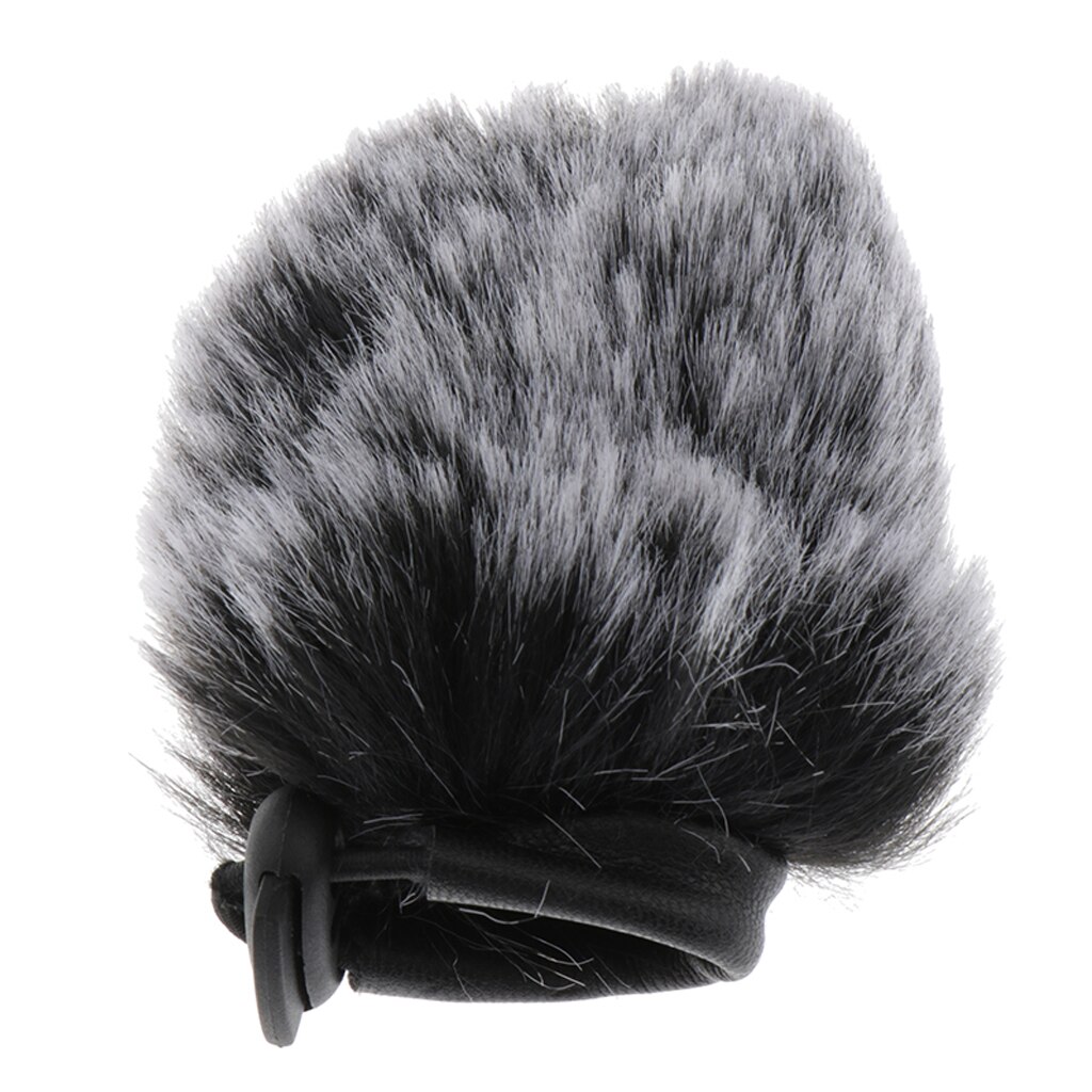 Cortavientos de viento micrófono de cámara al aire libre parabrisas peludos Mic parabrisas cubierta de viento, pelo corto