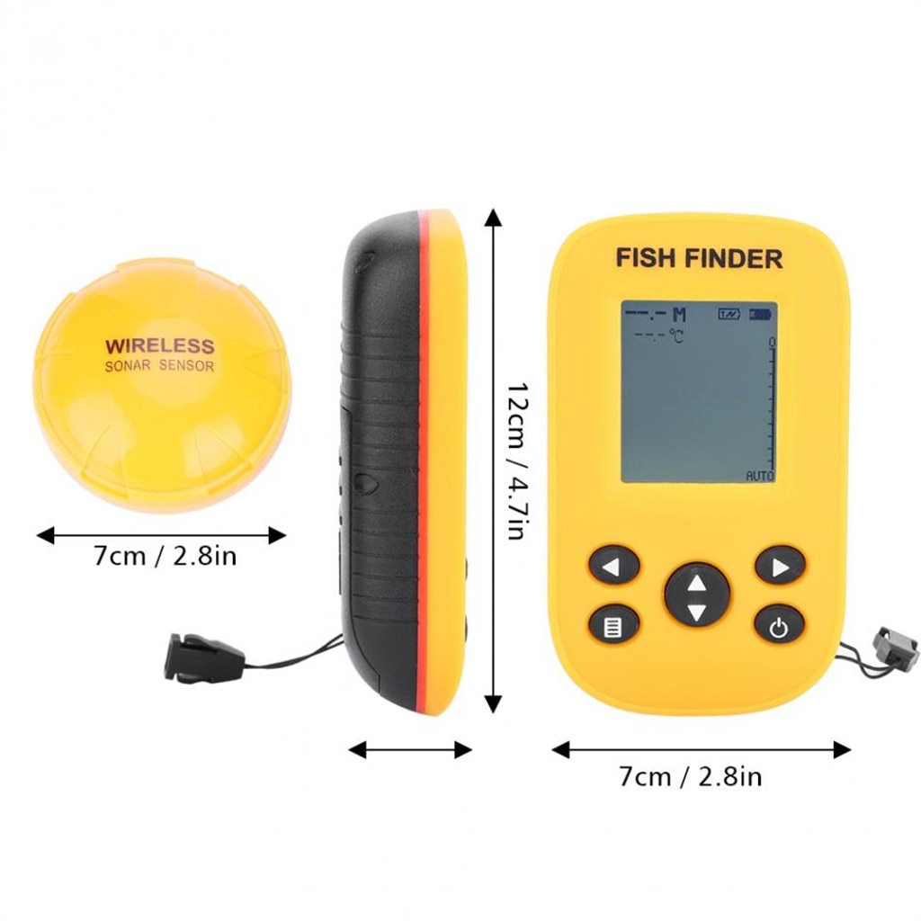 Fish Finders Fishing Tools Echo Sounder Fishing Freshwater Fish Finder Electric Boat Fishing Depth Wireless Locator Tracke-r