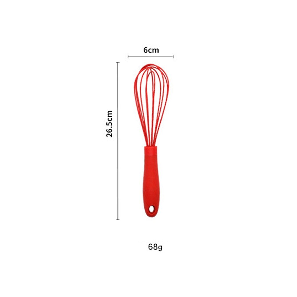 Silicone Cooking Kitchen Utensil Set Kitchen Tool Cookware Shovel Colander frying spoon rice spoon egg beater food clip: E
