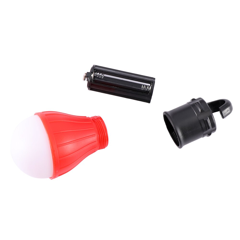 Mini bærbar lanterne telt lys 4 farver led pære nødlampe vandtæt hængekrog lommelygte til camping